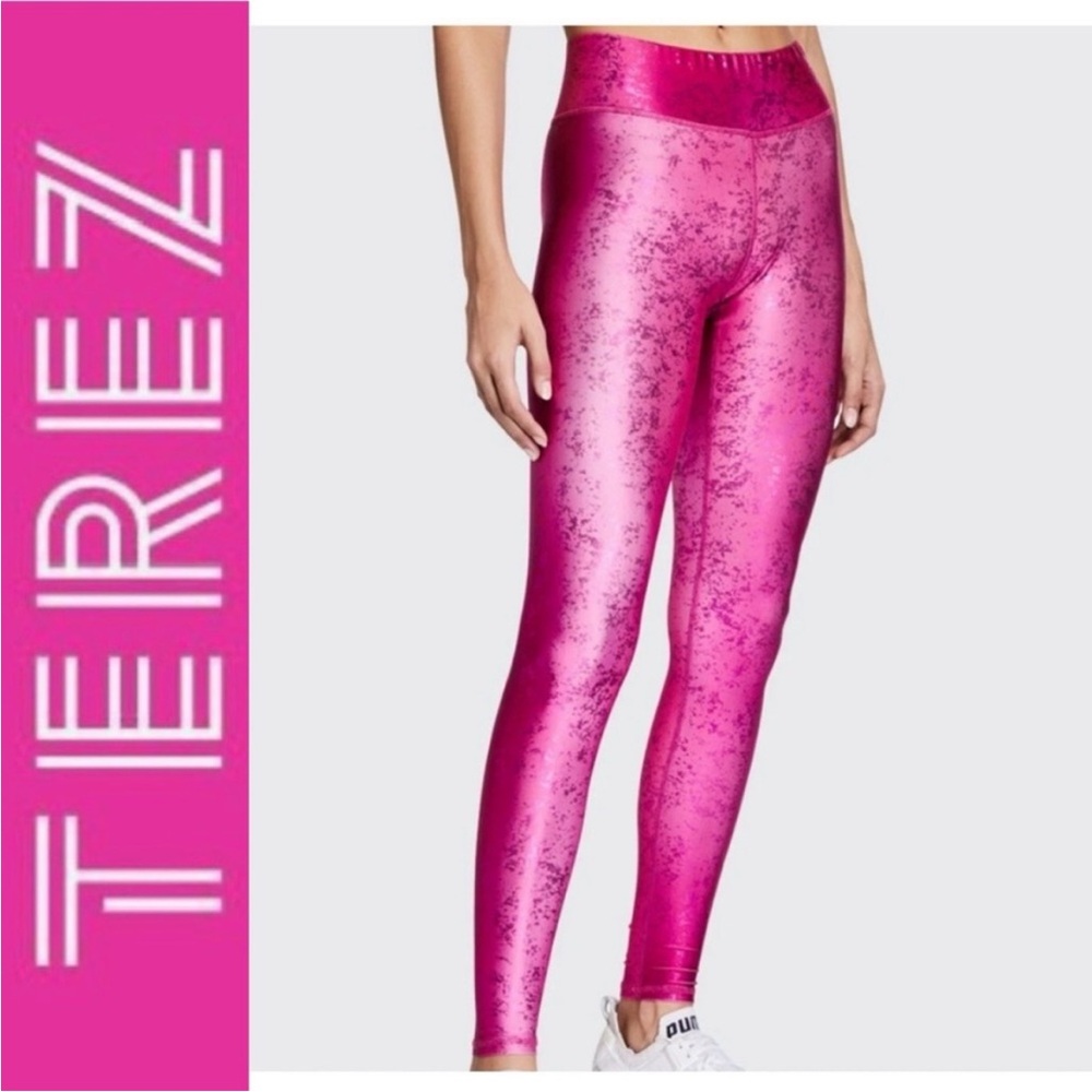Terez Pink Foil Leggings